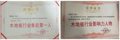 木地板優(yōu)秀行業(yè)優(yōu)秀勞?！陚|